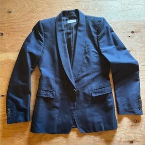 Dries Van Noten Navy Tuxedo Style Jacket